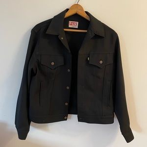 Super Rare Vintage Levi’s 1970’s Trucker Jacket Black Size 42 Regular. USA Made
